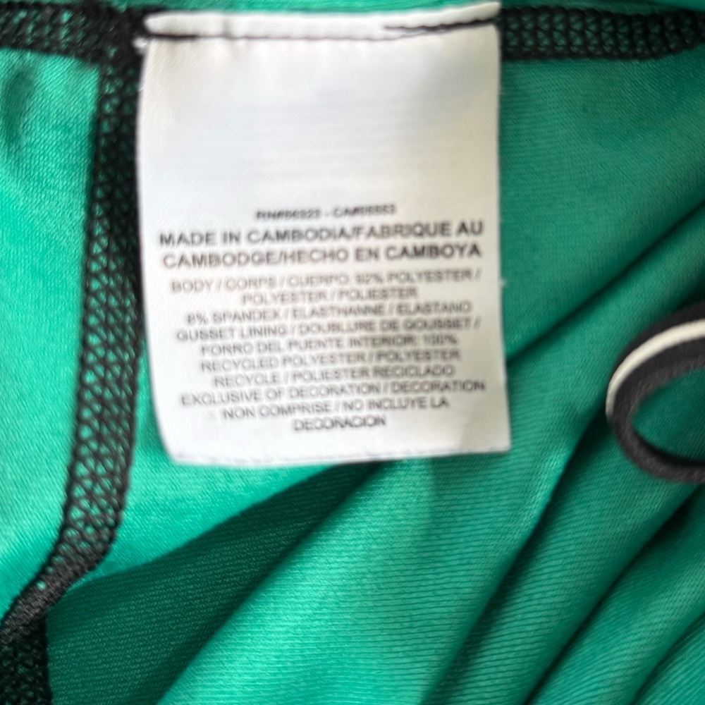 Nike Leggings Dri-Fit green black capri size L - Picture 5 of 13